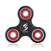 Fidget Spinner Toy Stress Reducer Hand Tri-Spinner Fidget Perfect For ADD, ADHD, Anxiety, and Autism Adult Children(Black And Red)