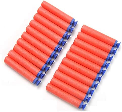 IndusBay® Foam Dart Bullets Suction Head for Toy Blaster Gun for Kids , 60 Pieces Blue