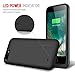 iPhone 7 Plus 8 Plus Battery Case 7000mAh HETP Ultra Slim Rechargeable Backup Charging Cases for Apple iPhone 7+ iPhone 8+  Portable Protective Charger Power Cover 5.5''-Black