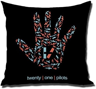 DNArtSaleStore 18X18 Fashion Throw Pillow Case Shell Decorative Cushion Cover Pillowcase Twenty one pilots palm hands E:297