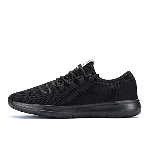 Srenket Mens Casual Athletic Sneakers Comfortable Running Shoes Light Tennis Zapatos Footwear for Men Walking Workout All/Black44
