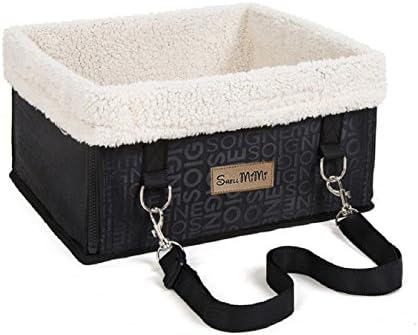 SHELLMIMI Pet Booster Car Seat For Dogs Under 12lbs---Just For Small Dog (Black), With Harness