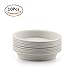 T4U 3.5 inch Plastic Garden Flower Planter Pot Saucer Trays Round for Holding Water Drips and Soil (Grey, Set of 10), Pallet Base Container for Holding Cactus Herb Indoor Outdoor Gardening