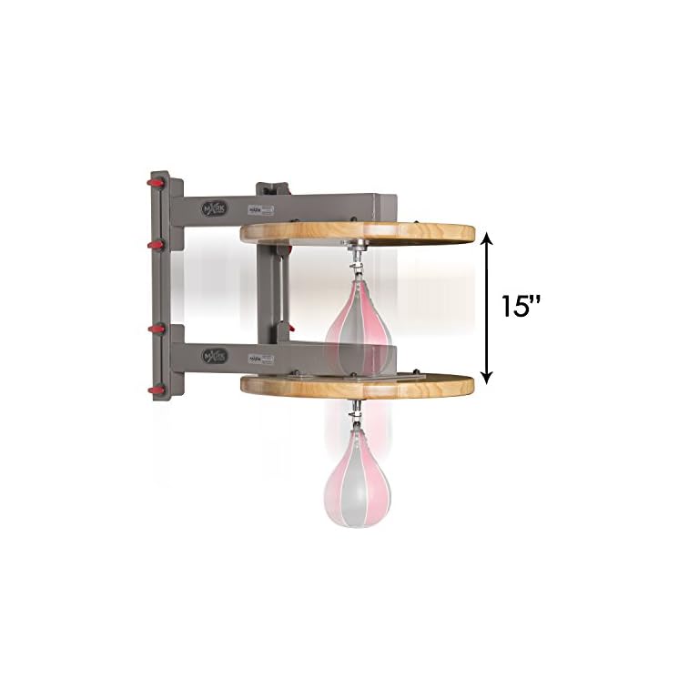 XMARK Adjustable Speed Bag Platform with 15" Height Adjustment and