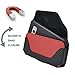 AISCELL EX Large Holster Pouch for Galaxy S25 Ultra, S25+,A36,A26,A35, A25, A16,A15, S24 Ultra, S24+, A54 5G, S23 Ultra, S23+, S22 Ultra, Red Black Leather Pouch Belt Case(Fits Bulky Cover on)