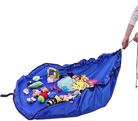 Amazon Co Jp 子供のおもちゃ収納袋 レゴ 磁気ビルディング ブロックのための大型プレイマット それは家 ピクニックなどのために欠かせない実用的な収納パッドバッグです ホーム キッチン
