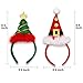 Christmas Headbands, HOT YLYH 4 Design Cute Reindeer Antlers, Holiday Santa Hat, Christmas Tree, Christmas Hat Hairband with Bell Great Christmas Costumes Decoration Gifts
