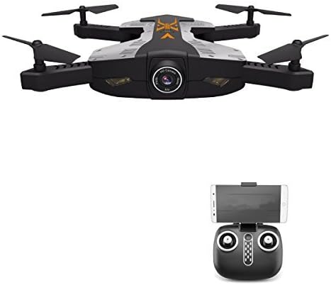 AHAHOO RC Drone Foldable Wifi FPV Quadcopter 2.4Ghz 4 Channels RC Helicopter Drone with 2MP 720P HD Camera LED Lights
