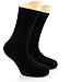 LAETAN Women's Rayon from Bamboo Dress Socks, Mid-Calf, Seamless, Soft Business Socks, Size: 6-9, Color: Black, 3 Pairs