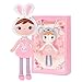 Conzy Stuffed Bunny Rabbit Baby Doll Gifts for Girl Super Soft Buddy Cuddly Baby Girl Toy Gifts Easter Day Gifts wtih Gift Bag 16.5 Inches in Standing