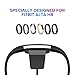 Cablor Fitbit Alta HR Charger, 2Pack 1.8ft/55cm Fast Charging, Replacement USB Charger Adapter Charge Cord Charger Cables for Fitbit Alta HR Smart Fitness Watch, Durable, Black (A-Black)