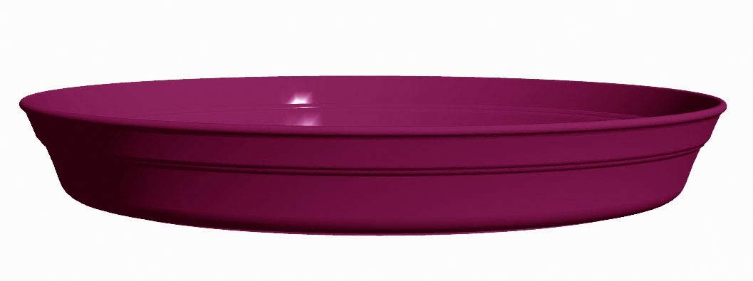 Poetic Round Saucer for Romeo-50 Pot, 34cm Diameter, Morello Cherry