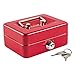 Kyodoled Mini Small Cash Box with Money Tray,Lock Box with Key,Small Safe for Kids 4.9