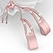 Wearlizer Compatible with Alta and Alta hr Bands for Women Bracelet Metal Silver Rose Gold Black Pink Metal Replacement Wrist Band Accessories Straps Bangle (Pink Gold)