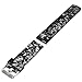 Woodln 22MM Straps Replacement Fitness Wristband Smart Watch Strap Band for Pebble Time Asus Zenwatch 1st 2nd / Moto 360 2nd Men's 46mm / G Watch R/LG Watch Urbane/Gear 2 R380 (Silver Flower)