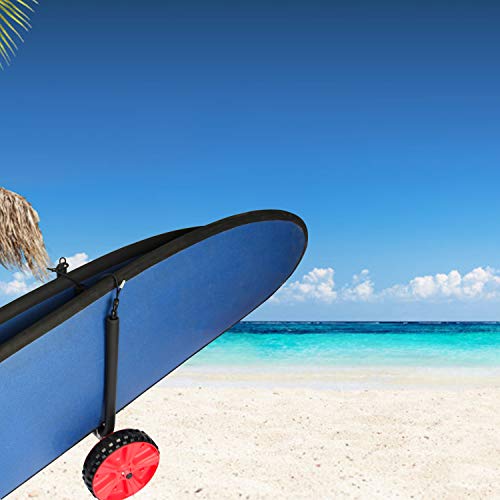 Onefeng Sports Carries 2 SUPs Surfboard Cart Dolly Boat Carrier Cart Trolley Float Mat, Jon Boat - Thumbnail 2