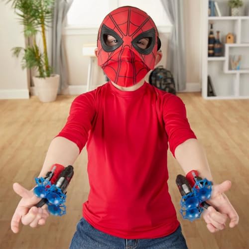 Kit 2 Luvas Lança Teia Brinquedo Spider Estilo Herói Lançador de Dardos Com Ventosa 6 Dardos Original