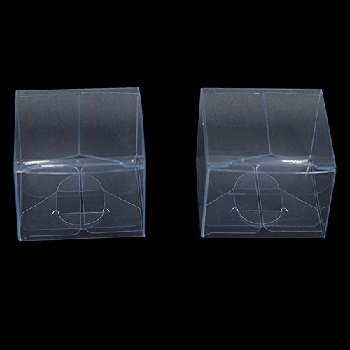 Multiple Usage Clear Plastic Retail PVC Packaging Boxes for Wedding Party Birthday Favor Transparent Cube Jewellery Decorative Accessories Take Out Container (100, 1.6x1.6x1.2 inch(4x4x3 cm)) - Thumbnail 4