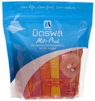 Mitrphol Pure Refined Sugar 6g. Pack 50sachets