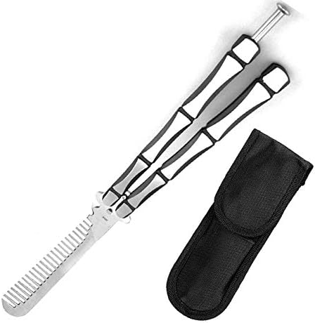 TitanFan Practice Butterfly Knife Butterfly Comb Tool, Unsharpened Blade