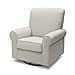 Delta Children Avery Upholstered Glider Swivel Rocker Chair, Metal, Sand
