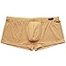 YiZYiF Men's Briefs Underwear Boxer Shorts Nude Medium