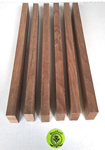 3/4" x 2" x 16" Solid Black Walnut Hardwood Lumber Made by Wood-Hawk - Pack of 6 - Thumbnail 2