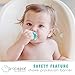 GRABEASE Silicone Spoon for Babies and Toddlers | Chewable Baby Spoon | Great for Teething and Easing Babies into Self-Feeding (1 Pack Teal)