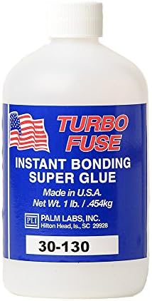 Turbo Fuse Cyanoacrylate Adhesive General Purpose 40cp- Equivalent to Loctite 495 - 1 lb Bottles - Case of 4