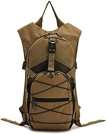 Hydration Pack Backpack with 2L Water Bladder Climbing Hiking Cycling Backpack (Brown)