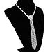 Crystal Tassels Rhinestone Necktie Necklace Wedding Bridal Jewelry Prom