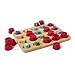 Guidecraft Memory Caps Kids Educational Toy - Colorful Wooden Hide and Reveal Matching Shapes Game for Toddlers
