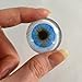 30mm Blue Glass Eye Human Design with Whites for Taxidermy Art Doll Sculptures or Jewelry Making Crafts