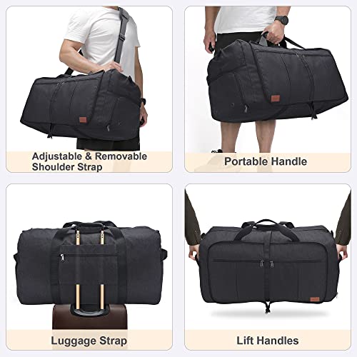 Urtala Foldable Travel Bag for Men and Women 120L Large Weekender with Shoe Compartment, Waterproof Handbag