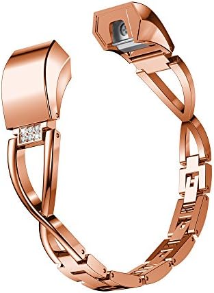 Metal Band for Fitbit Alta and Alta HR, HARRYSTORE Adjustable Replacement With Crystal Accessory Wrist Bands for Fitbit Alta HR/Fitbit Alta Bands