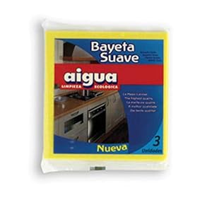 Aigua 032 multifunctionele doek, zacht, geel, 38 x 40 cm, 15 stuks