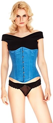 Mio Corset Elsie Blue Stripe Underbust Corset AIC-01-137 20" (for 22-24" waist)