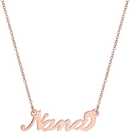 Personalized Name Necklace Rose Gold Plated 925 Sterling Silver Custom Made with Any Name (18)