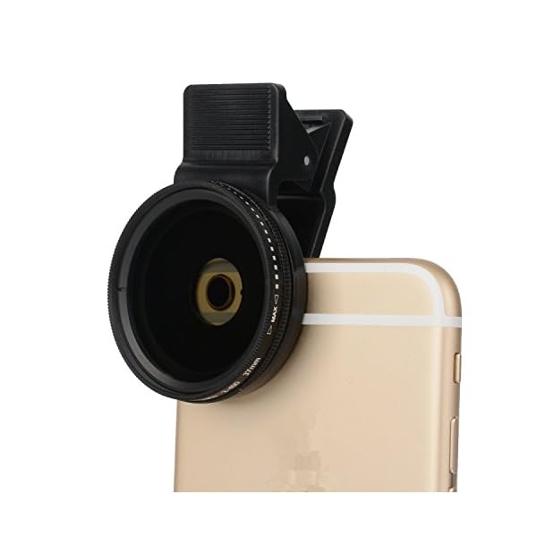 ZOMEI Einstellbare Neutral-Dichte Clip-On ND 2-400 Objektiv-Filter mit Clip für iPhone 6S, 6S Plus, Samsung Galaxy und… – Bild 4