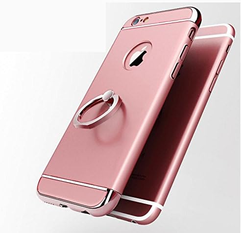 YESDA iPhone 6 Plus,iPhone 6s Plus Case Cover,3 in 1 Ultrathin Hard Protective Luxury Case Cover for iPhone 6Plus/6sPlus with 360 Degree Rotating Ring Kickstand (iPhone 6Plus/6sPlus, Rose Gold)