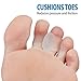 NatraCure Advanced Gel Toe Separator (w/Toe Loop) - Spacer, Corrector, Straightener to Cushion and Align Bent, Crooked, Overlapping Toes - Corns, Bunions - (1105-M CAT 2PK) - Size: Medium