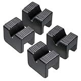 Skelang Jack Pad Adapter Rubber Slotted Universal for Jack Stand, Frame Rail Jack Pinch welds Protector, Pack of 4