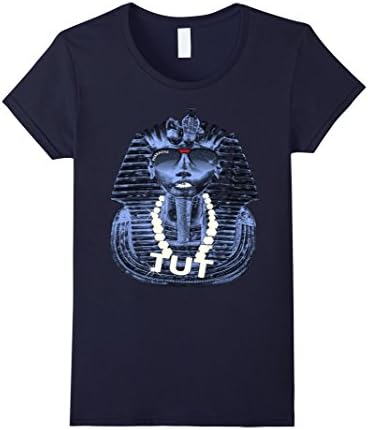 Womens HIP HOP JEWELRY ON KING TUT T SHIRT COSTUME EGYPTIAN MEN ABS Small Navy
