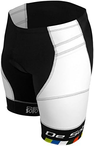 DeSoto Men's Riviera Tri Short (White, Medium)