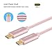 CableCreation USB Type C Cable 10ft, USB-C to USB-C Braided Data & Charging Cable (20V, 3A) up to 480Mbps, Compatible with MacBook(Pro), iPad Pro, Galaxy S22 S9/S9+, Pixel XL 2, etc (Rose Gold)