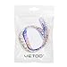 Vetoo Replacement Bands for Fitbit Flex,Hollowed Silicone Bracelet Wristband Accessory,Pack of 2,Galaxy & Owl Pattern