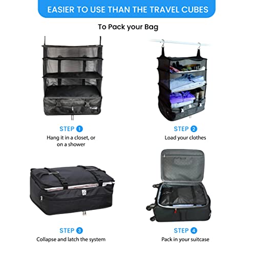 Grand Fusion Housewares StowNGo Luggage and Travel Organizer, Travel