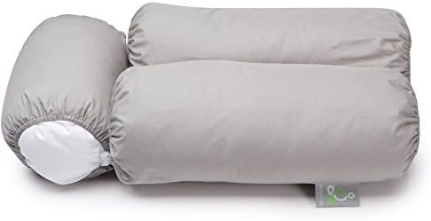 Pillow Cover Case for Sleep Yoga Multi-Position Body Pillow - Hypoallergenic, Machine Washable - Gray 2PK by Sleep Yoga