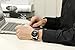 ORIGINAL STAINLESS STEEL AUTOMATIC TOURBILLION MEN'S BLACK GENUINE LEATHER BAND WATCH