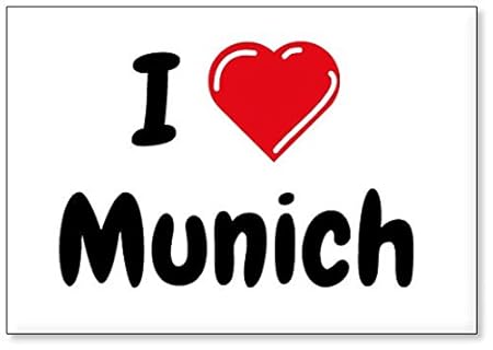 Amo Munich, Imán para Nevera (diseño 3): Amazon.es: Hogar